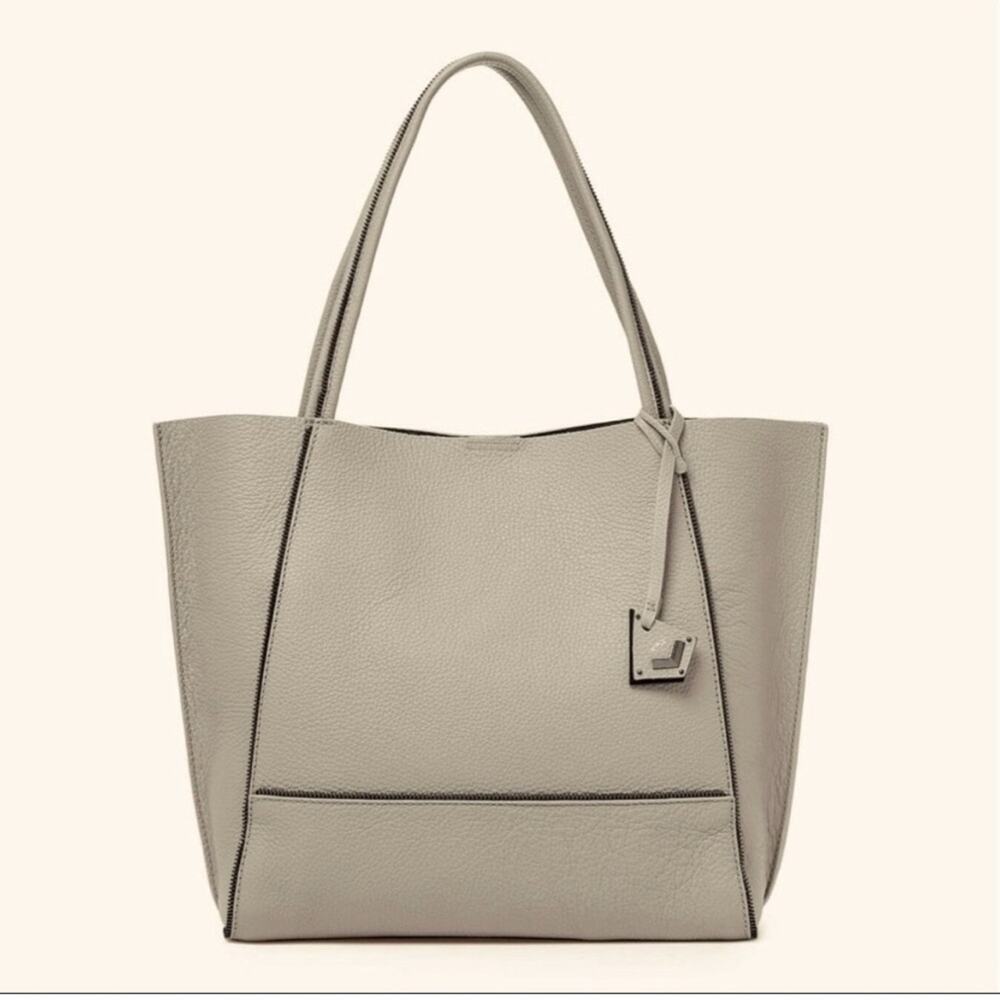 Botkier SoHo Tote in Soft Gray Heavy Pebble Leather